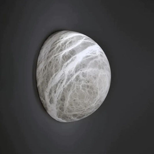 Alabaster Hemisphere Wall Sconce 5.9" D 7.9" D 11.8" D - Zelno Lighting