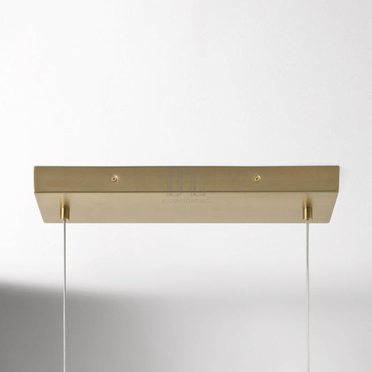 Amara Ceramic Linear Chandelier (50") - Zelno Lighting