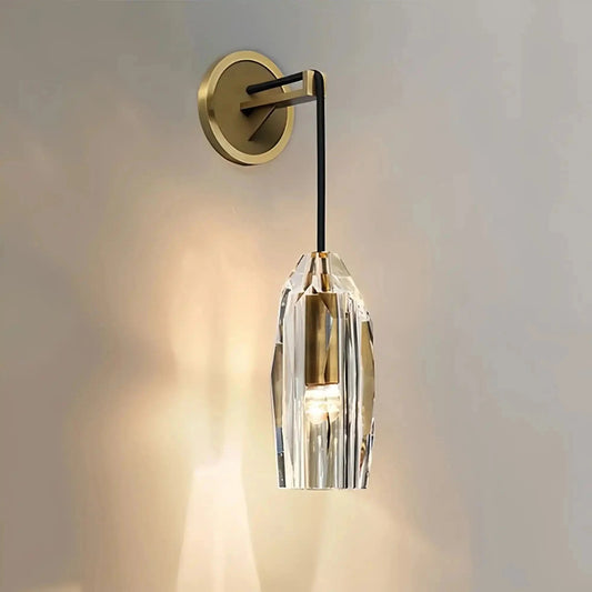 Chap Crystal Shade Wall Sconce - Zelno Lighting