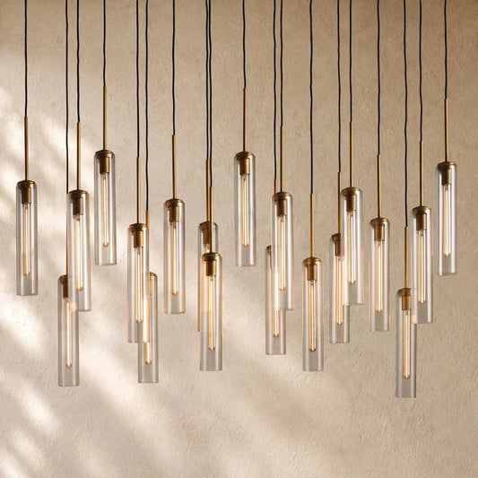 Collane Linear Glass Chandelier - Zelno