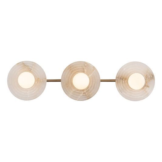 Dahlia Triple Alabaster Wall Sconce - Zelno Lighting