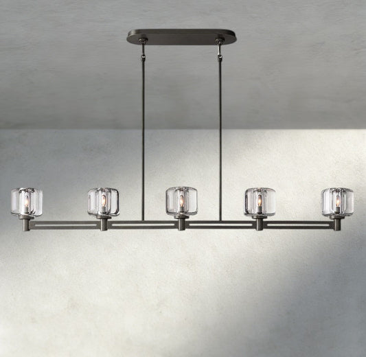 Demaret Linear Chandelier 54", 72" - Zelno