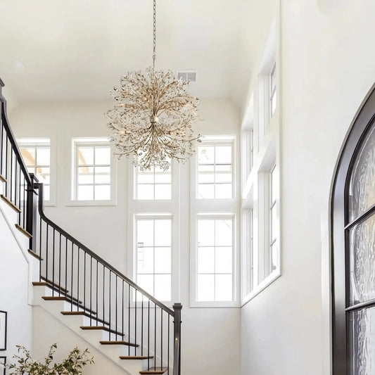 Fiore 8-Light Round Chandelier 35" - Zelno