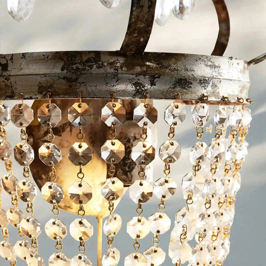 Fotini Iron Wall Sconce in Silver Clay - Zelno Lighting