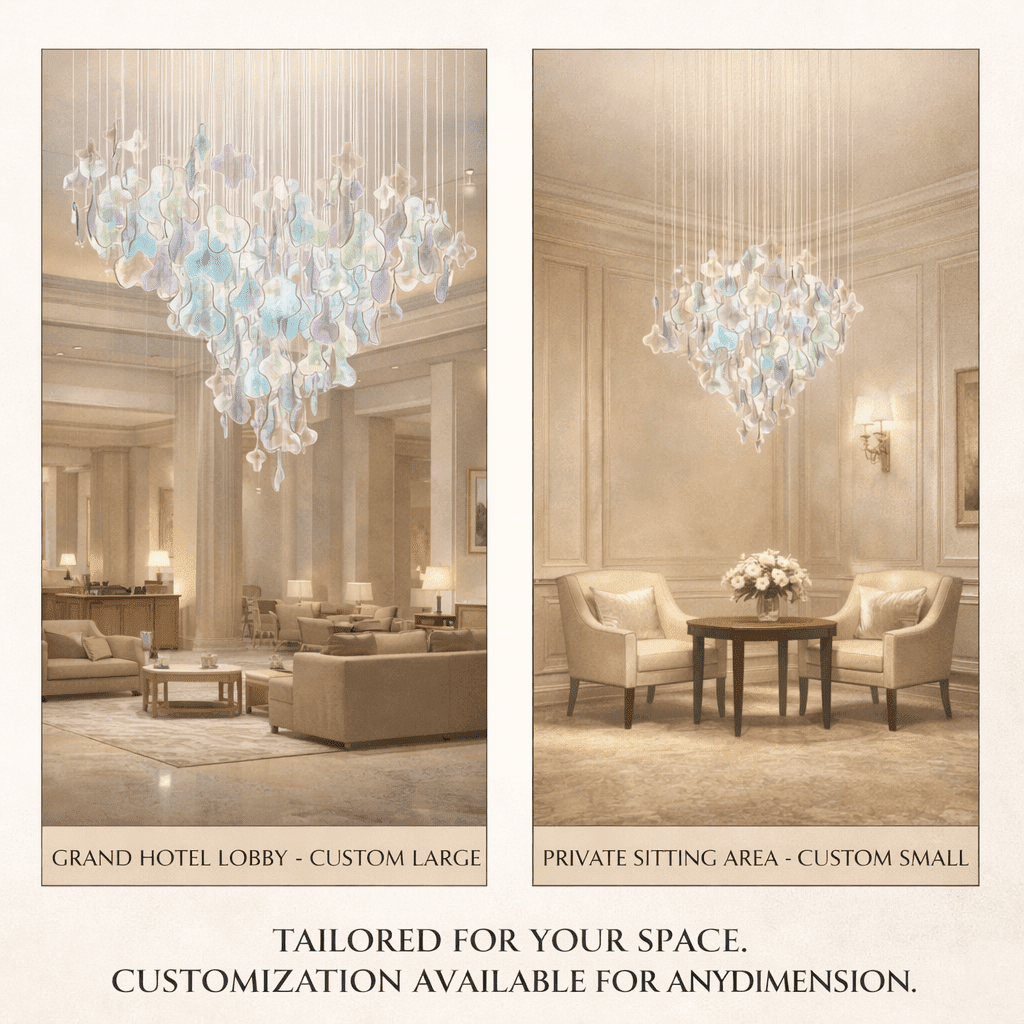 Galaxy Iris Iridescent Blossom Chandelier - Zelno Lighting