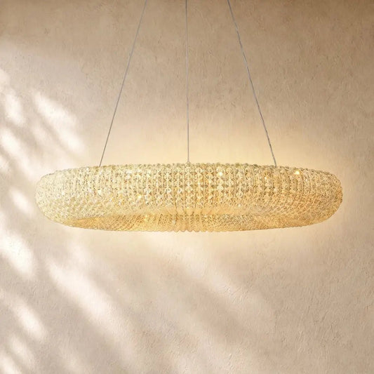 Halo Round Led Chandelier - Zelno