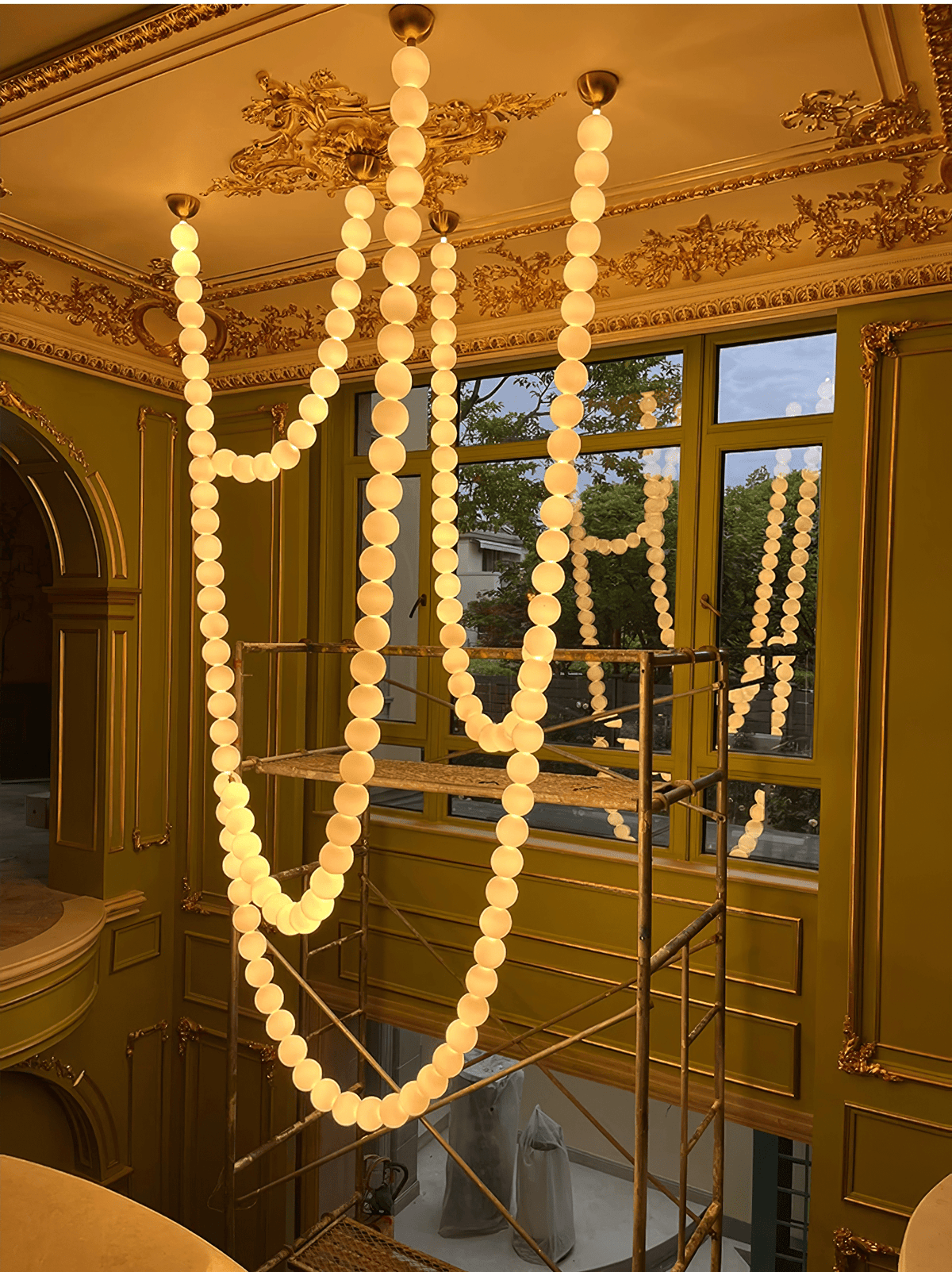 Halti Necklace Acrylic Chandelier - Zelno Lighting