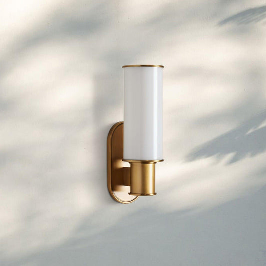 Harline Milk Glass Wall Sconce - Zelno Lighting