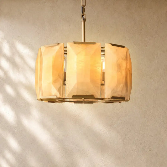 Hartley Alabaster Round Alabaster Chandelier