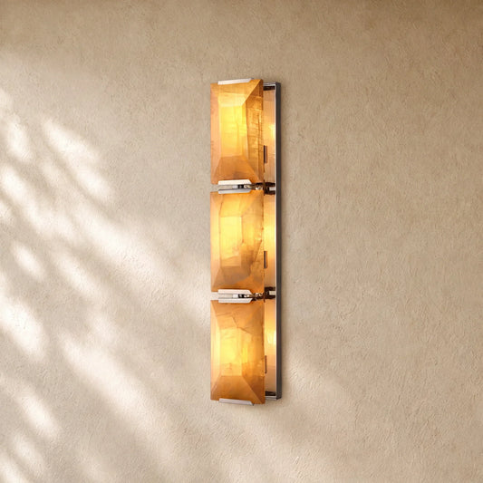 Hartley Alabaster Triple Sconce