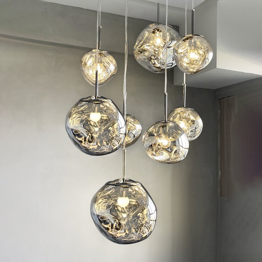 Lava Chandelier Villa Loft Duplex Stairwell Pendant Light - Zelno Lighting