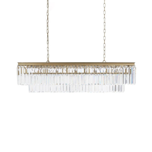 Leyland Tiered Rectangular Chandelier - Zelno