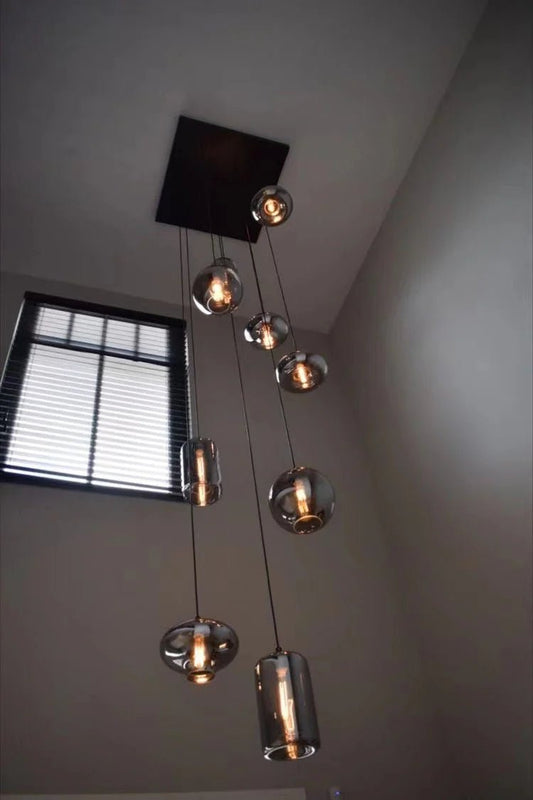 Modern Pendant Fixture light For 2 Story Foyer - Zelno