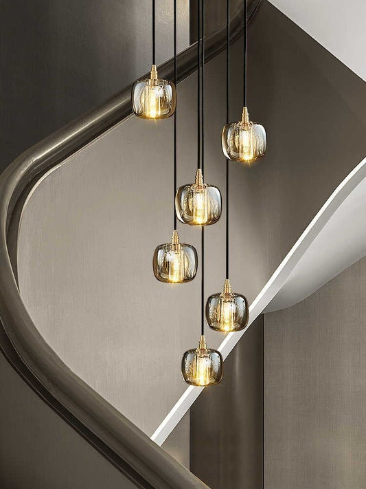 Post-modern Extra-long Pendant Light Fixtures for Staircase/High-ceiling Space/Foyer - Zelno