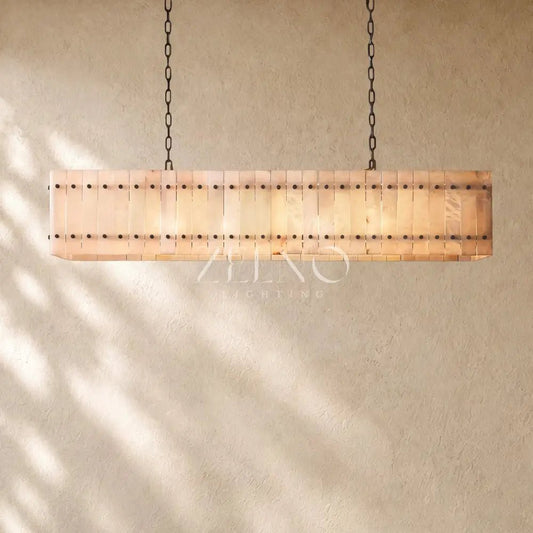 San Marcon Alabaster Linear Chandelier - Zelno