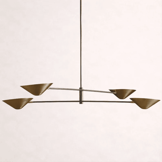 Simms 4-Light Linear Chandelier - Zelno Lighting