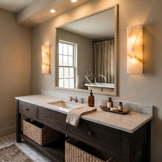 Tropez Alabaster Wall Sconce - Zelno