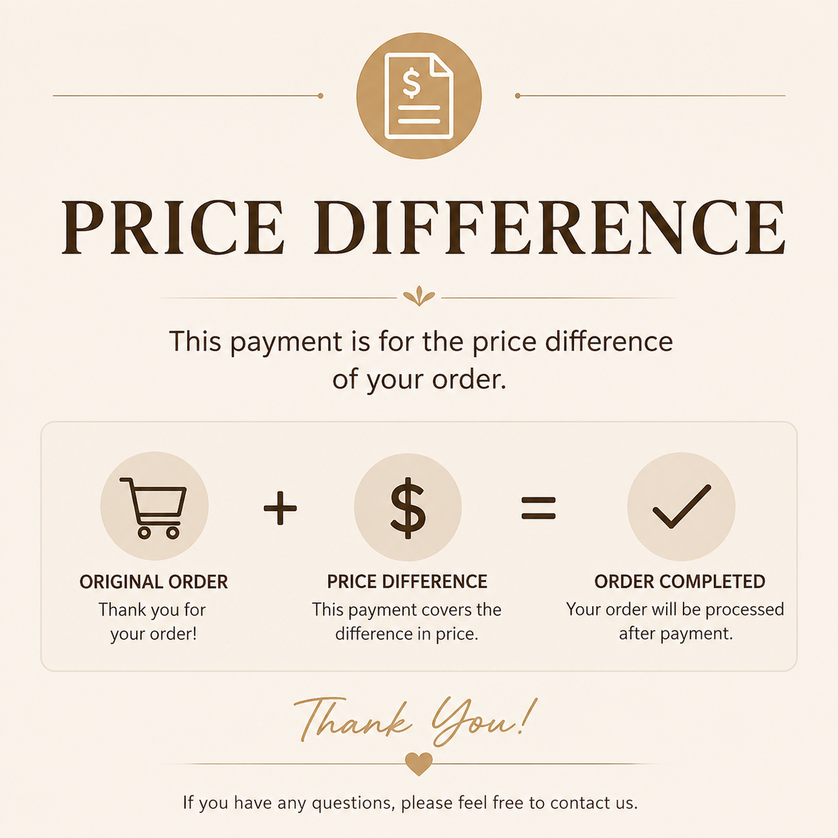 Price Difference
