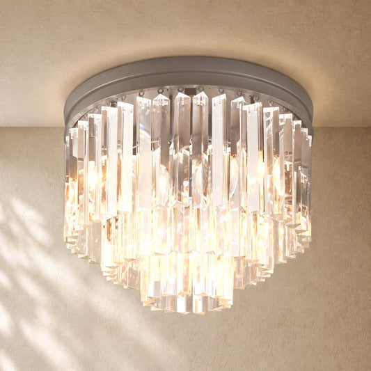 1920s Art Deco Round Flushmount - Zelno