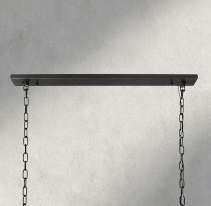 1920S Odeon Rectangular Chandelier 40", 49", 59" - Zelno