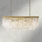 1920S Odeon Rectangular Chandelier 40", 49", 59" - Zelno