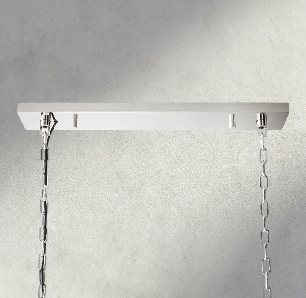 1920S Odeon Rectangular Chandelier 40", 49", 59" - Zelno