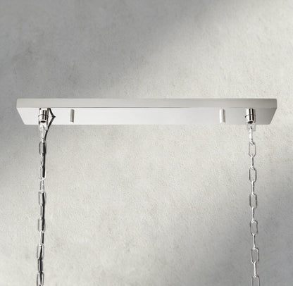 1920S Odeon Rectangular Chandelier 40", 49", 59" - Zelno