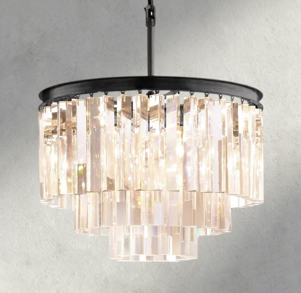 1920s Odeon Round Chandelier 20", 32", 44" - Zelno