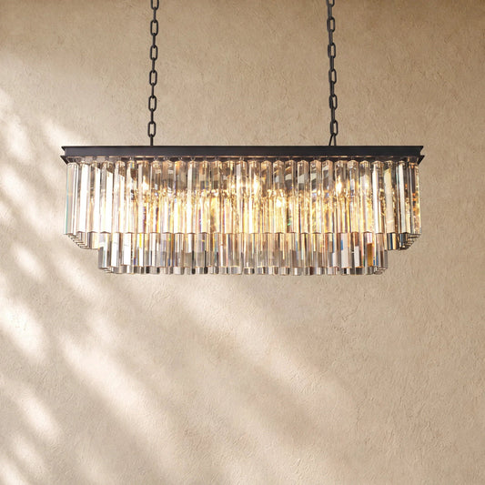 1920s Rectangular Chandelier 40" 49" 59" - Zelno