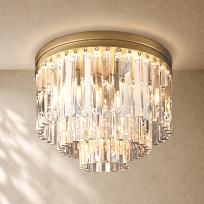 1920s Art Deco Round Flushmount