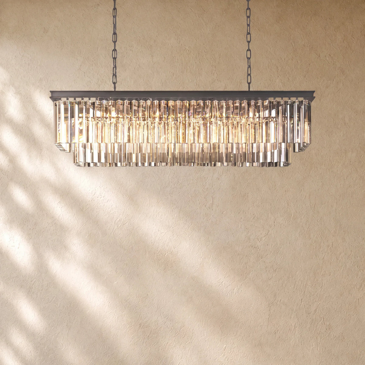 1920s  Rectangular Chandelier 40" 49" 59"