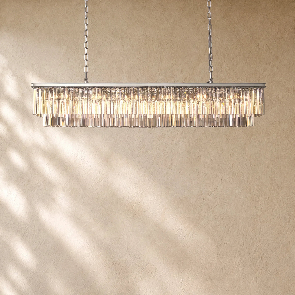 1920s  Rectangular Chandelier 40" 49" 59"