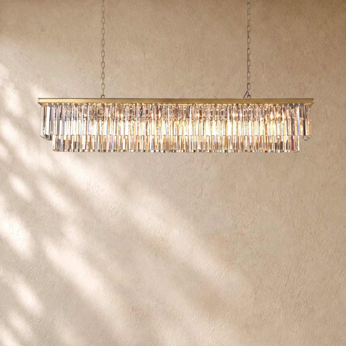 1920s  Rectangular Chandelier 40" 49" 59"