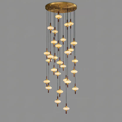 Cascade Spindle Chandelier