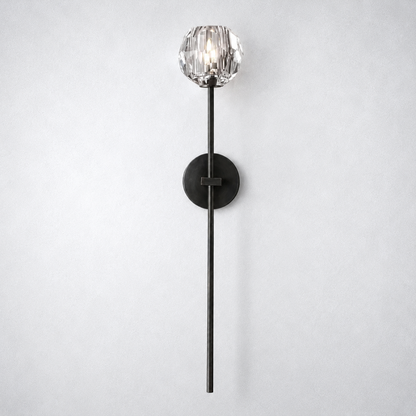 Meridian Clear Crystal Grand Wall Sconce