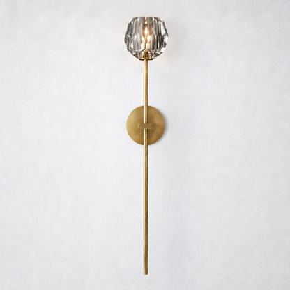 Meridian Clear Crystal Grand Wall Sconce