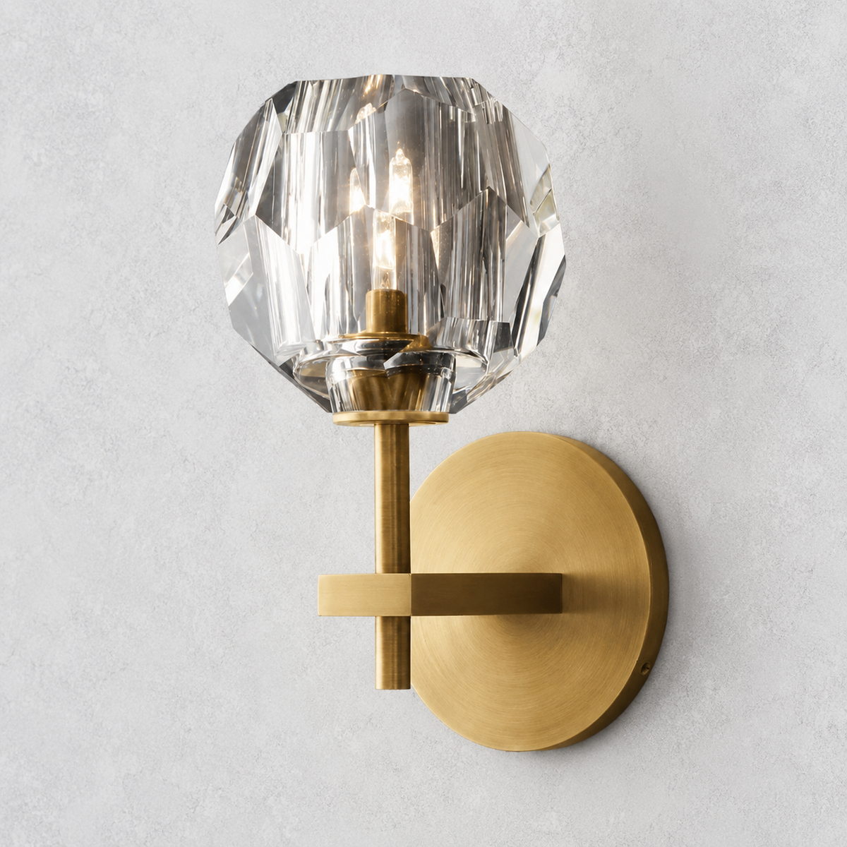 Meridian Clear Glass Sconce