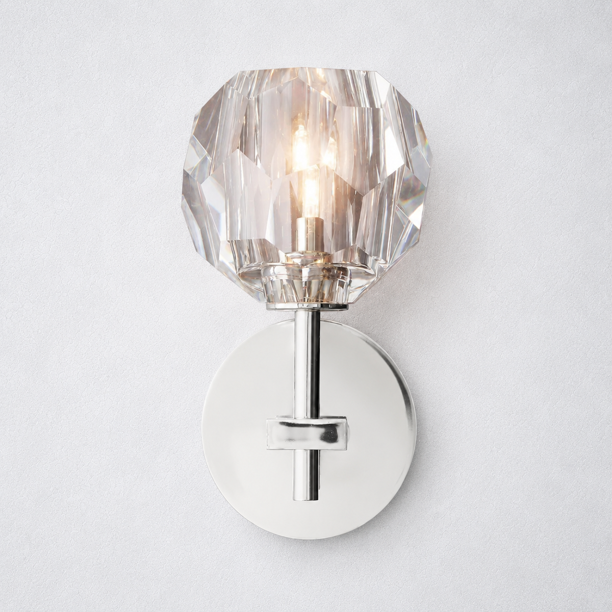 Meridian Clear Glass Sconce