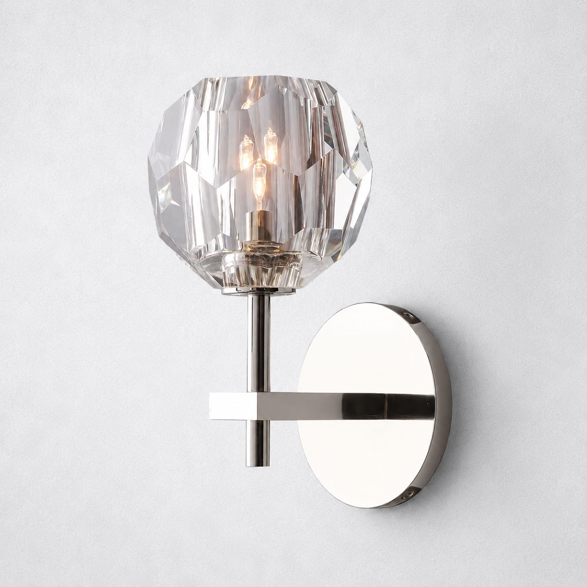 Meridian Clear Glass Sconce