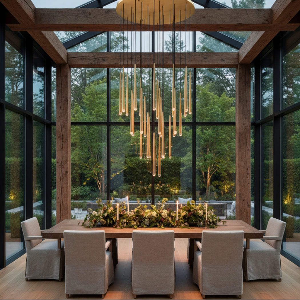 Aqaitaiva Round Chandelier 18", 24", 30", 48"