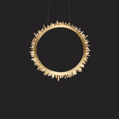 Savoy Rock Crystal Ring Chandelier