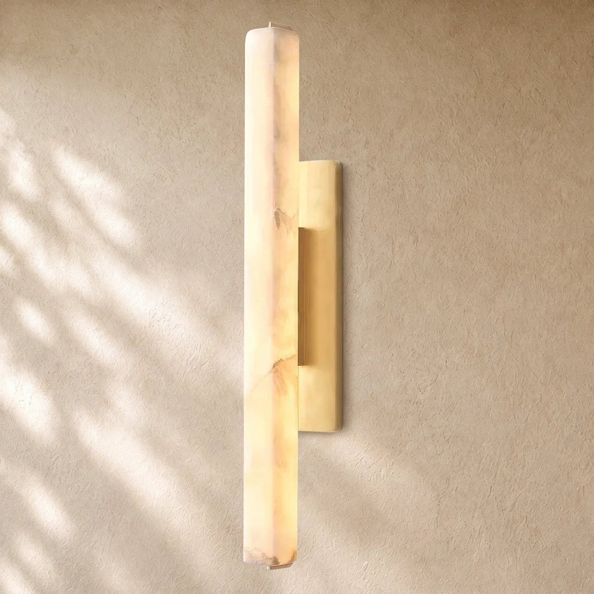 Audubom Alabaster Single Sconce
