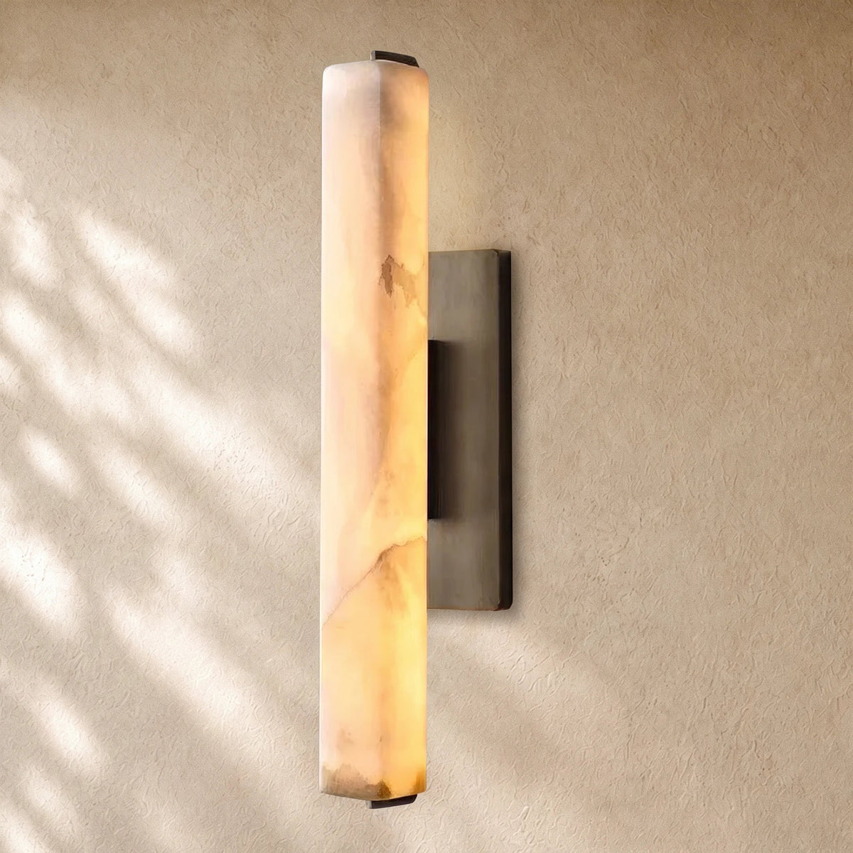 Audubom Alabaster Single Sconce