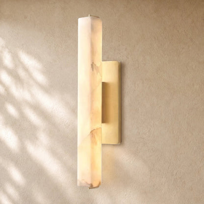 Audubom Alabaster Single Sconce
