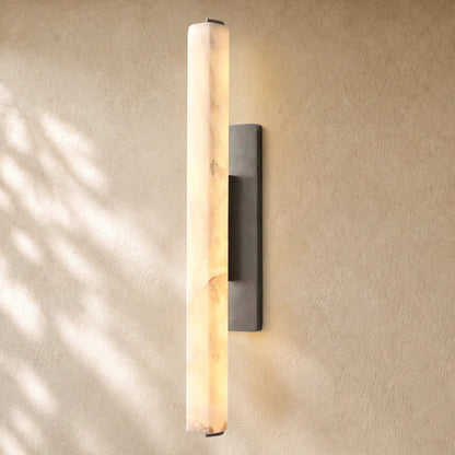 Audubom Alabaster Single Sconce