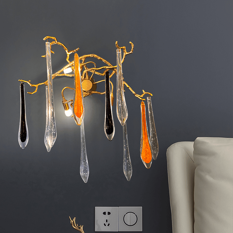 Agnes Branch Crystal Wall Sconce - Zelno Lighting