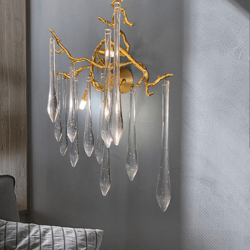 Agnes Branch Crystal Wall Sconce - Zelno Lighting