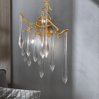 Agnes Branch Crystal Wall Sconce - Zelno Lighting