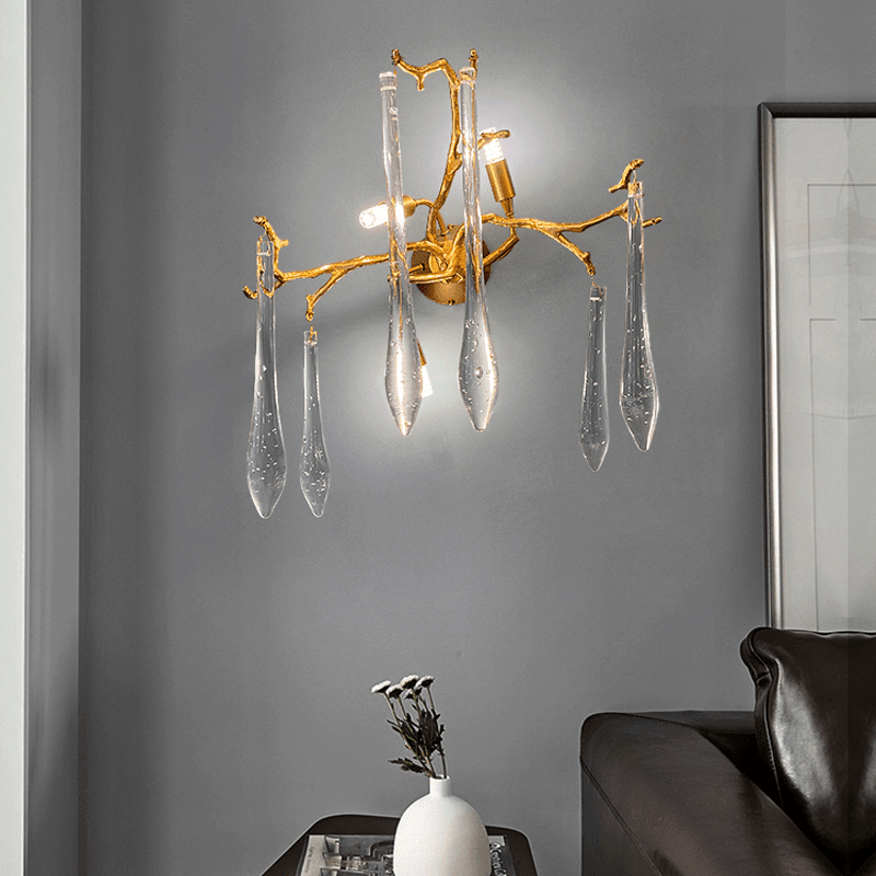 Agnes Branch Crystal Wall Sconce - Zelno Lighting