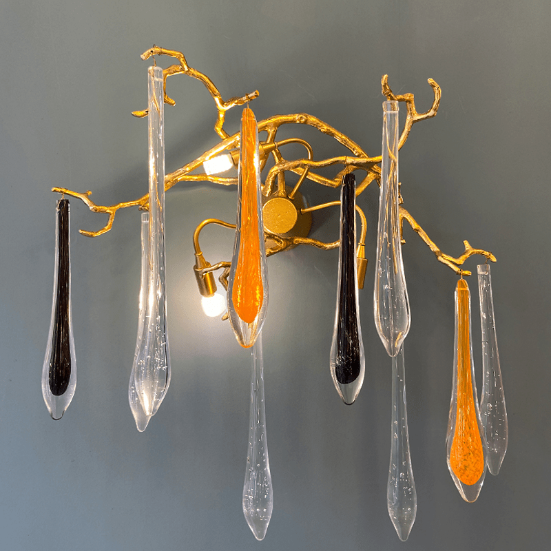 Agnes Branch Crystal Wall Sconce - Zelno Lighting